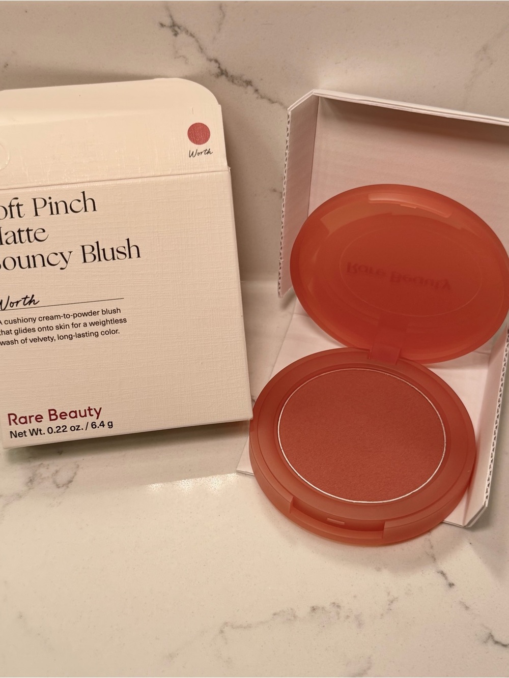 Rare Beauty Soft Pinch Matte Bouncy Blush — Warm Coral